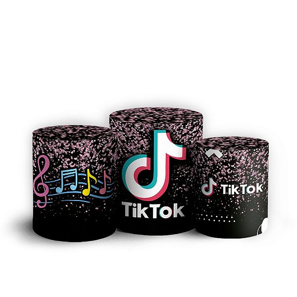 Trio Cilindro - TikTok - Sublimado 3D + Elástico