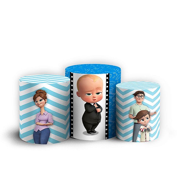 Capas Trio Cilindro Sublimado Vest Facil - Poderoso Chefinho