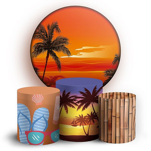 KIT Redondo e Trio - Tardezinha - Sublimado 3D