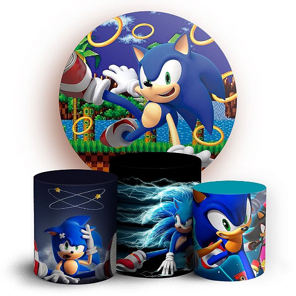 KIT Redondo e Trio - Sonic - Sublimado 3D