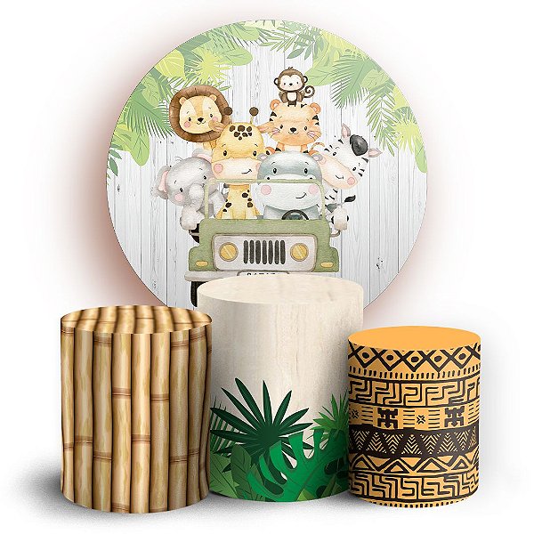 KIT Redondo e Trio - Safari - Sublimado 3D