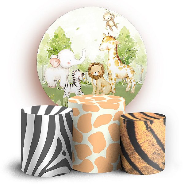 KIT Redondo e Trio - Safari - Sublimado 3D