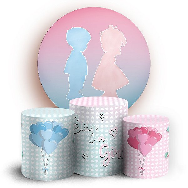 KIT Redondo e Trio - Revelacao - Sublimado 3D