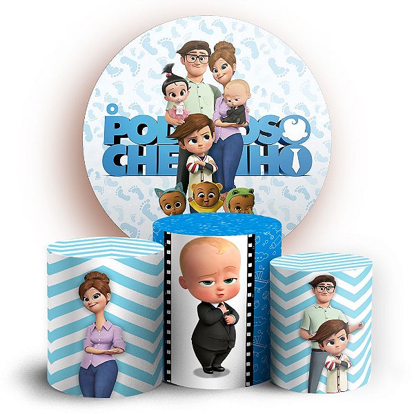 KIT Redondo e Trio - Poderoso Chefinho - Sublimado 3D