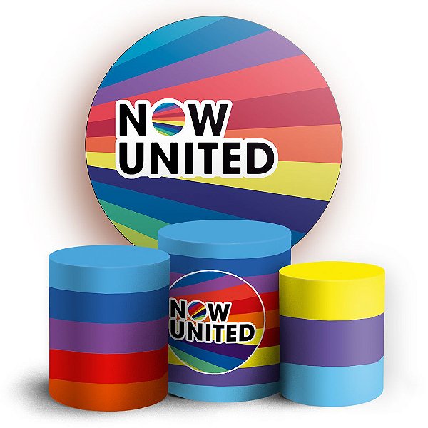 KIT Redondo e Trio - Now United - Sublimado 3D