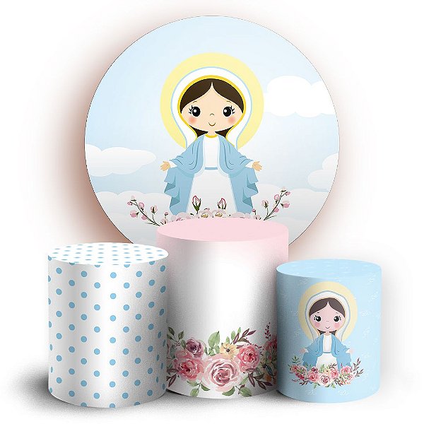 KIT Redondo e Trio - Nossa Senhora - Sublimado 3D