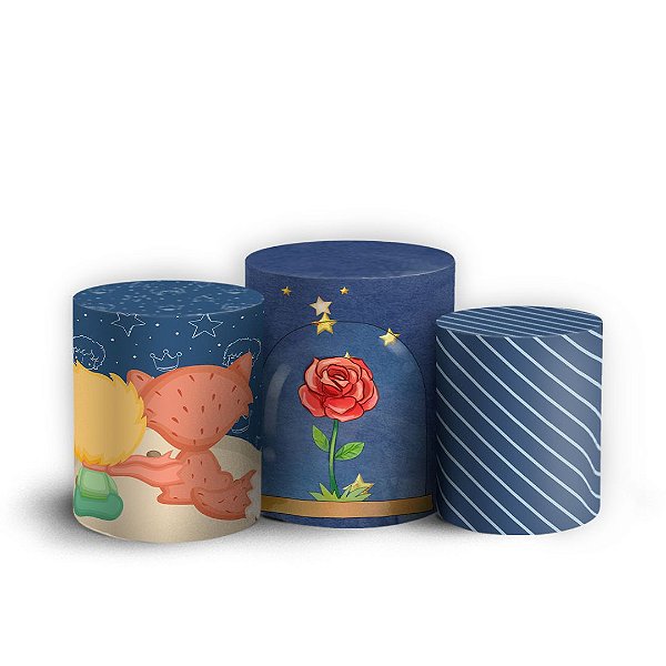 Capas Trio Cilindro Sublimado Vest Facil - Pequeno Principe