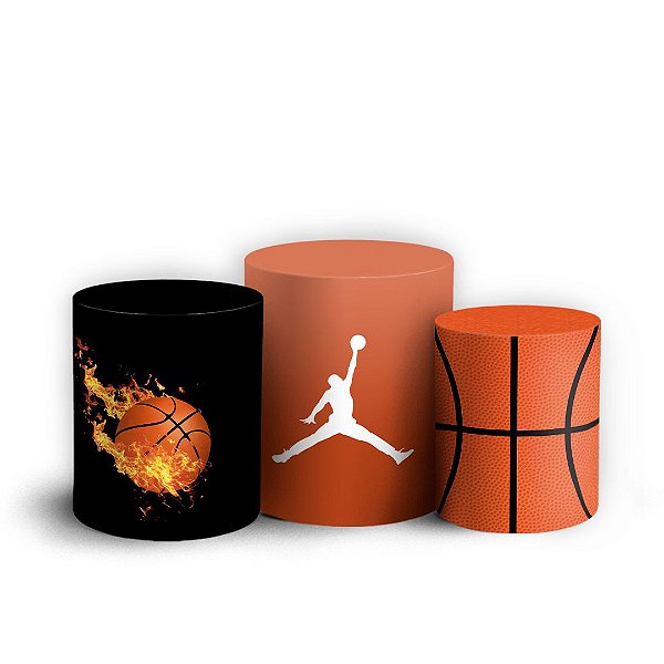 Capas Trio Cilindro Sublimado Vest Facil - Basketball