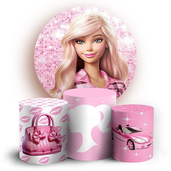 KIT Redondo e Trio - Barbie - Sublimado 3D