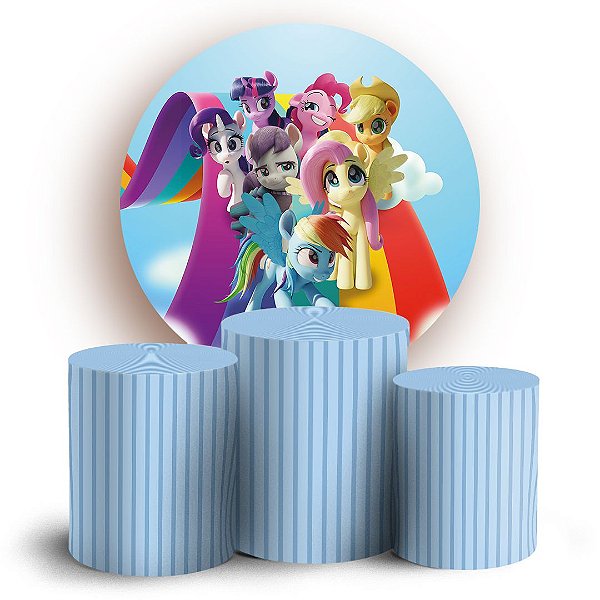 KIT Redondo e Trio - My Little Pony - Sublimado 3D