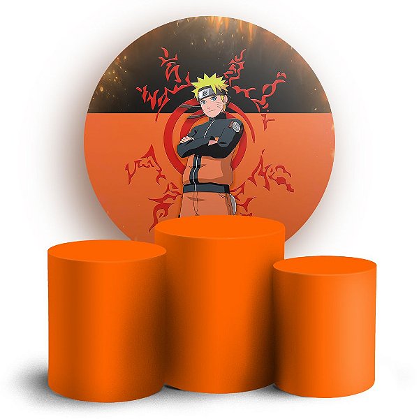 KIT Redondo e Trio - Naruto - Sublimado 3D