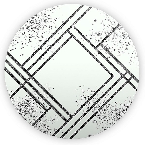 Painel Redondo - Mámore Glitter - Sublimado 3D