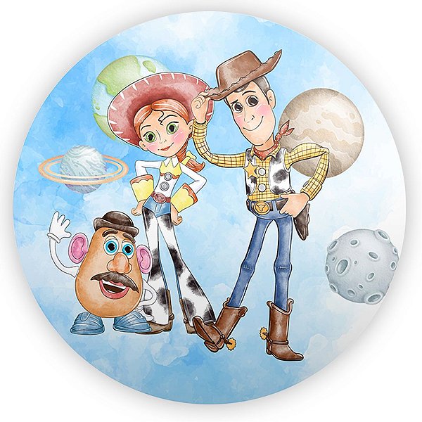 Mini Painel - Toy Story Azul - Sublimado 3D