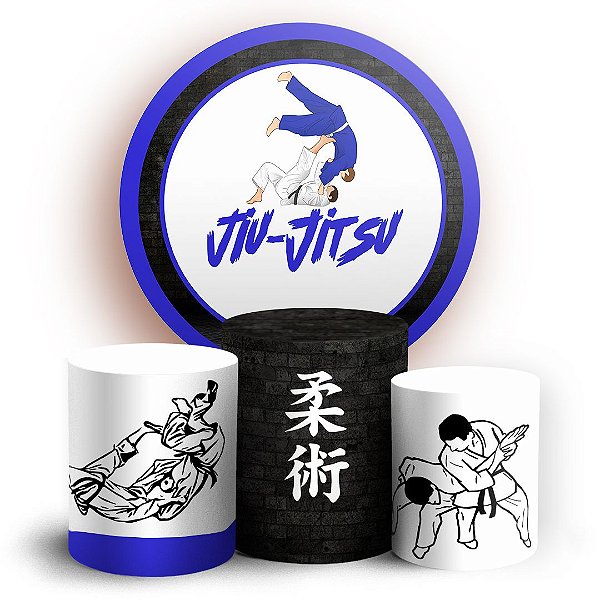 KIT Redondo e Trio - Jiu Jitsu - Sublimado 3D