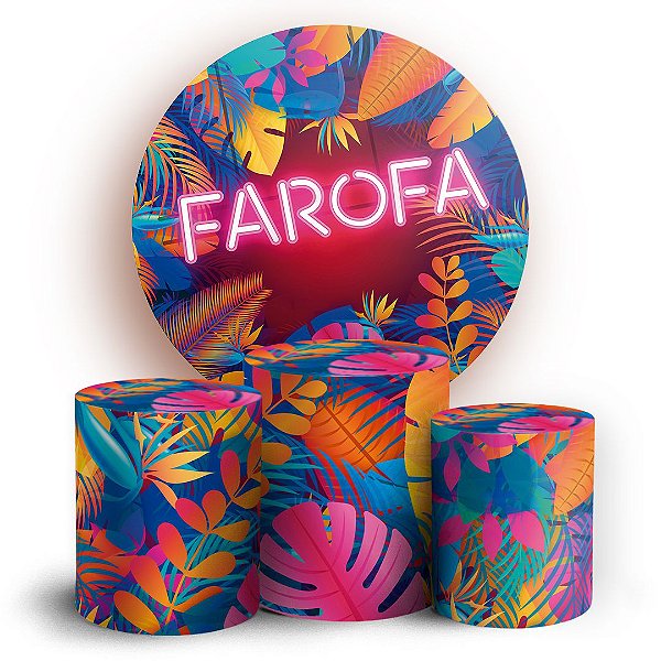 KIT Redondo e Trio - Farofa - Sublimado 3D
