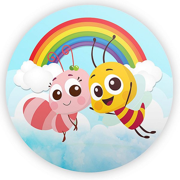 Painel Redondo - Bia e Nino - Sublimado 3D