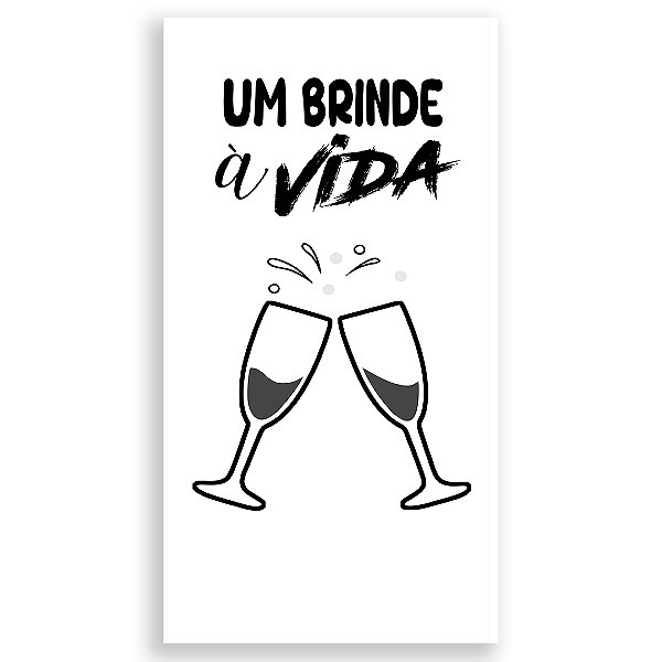 Capa Faixa Lateral Sublimado - Um Brinde a Vida