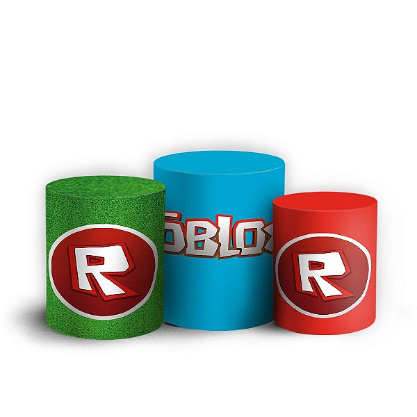 Trio Cilindro - Roblox - Sublimado 3D + Elástico