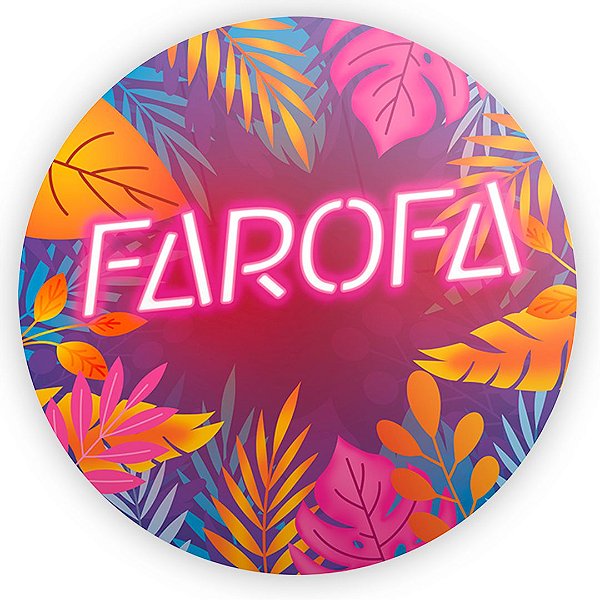 Painel Redondo - Farofa - Sublimado 3D