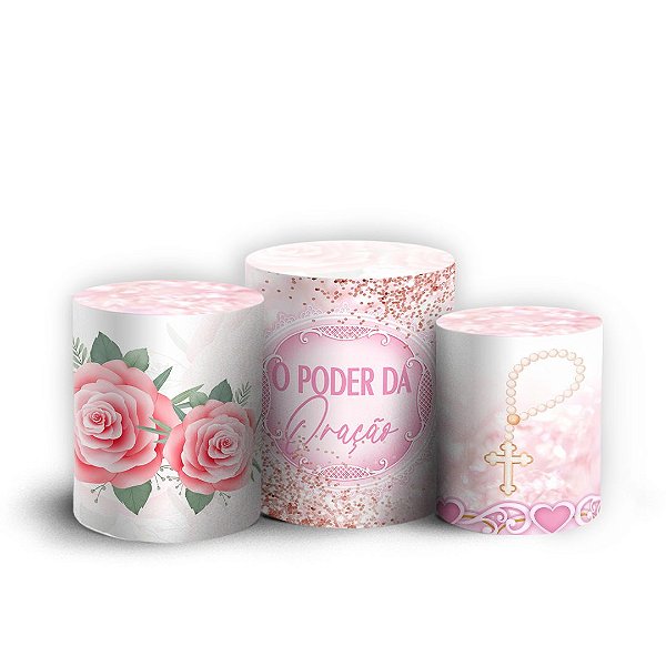 Capas Trio Cilindro Sublimado Vest Facil - Religioso
