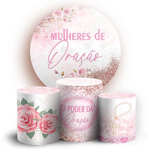 KIT Redondo e Trio - Religioso - Sublimado 3D