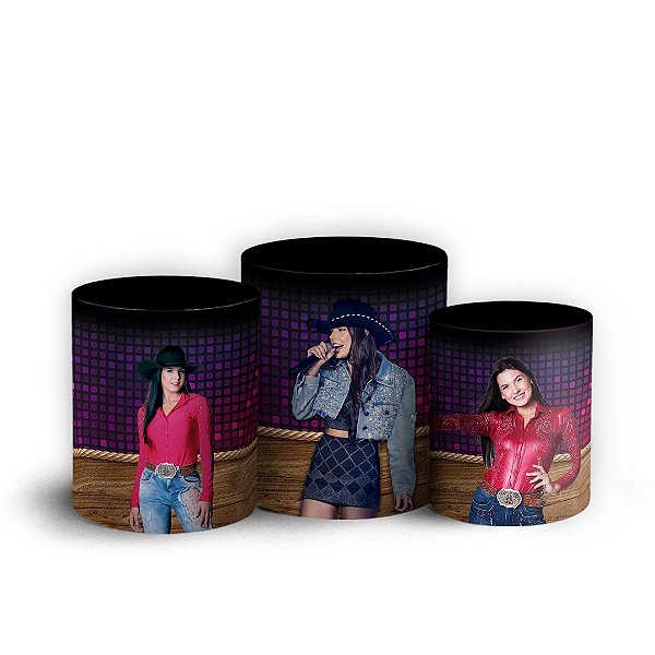 Capas Trio Cilindro Sublimado Vest Facil - Ana Castela