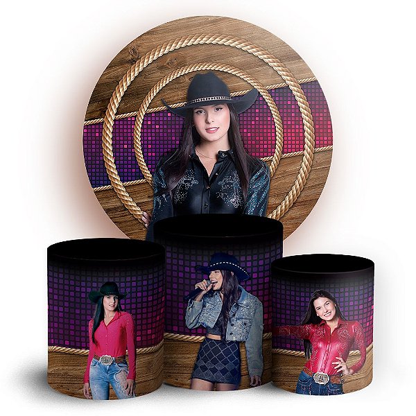 KIT Redondo e Trio - Ana Castela - Sublimado 3D