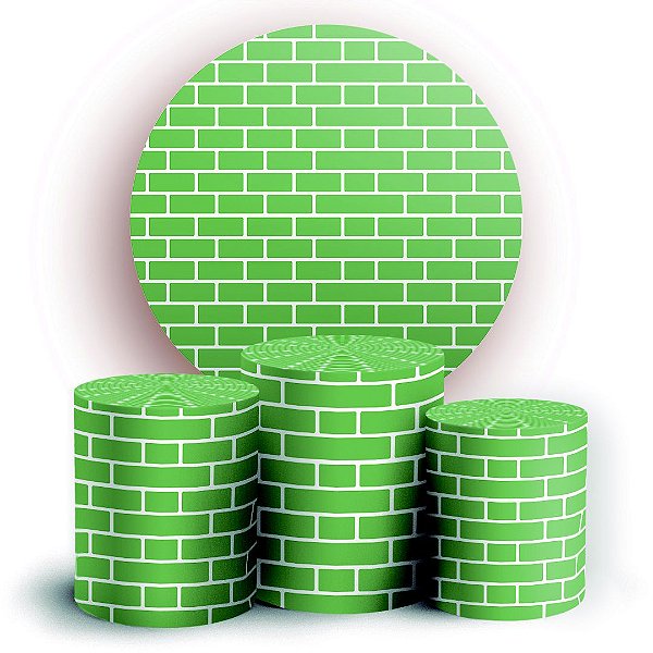 KIT Redondo e Trio - Tijolos - Sublimado 3D