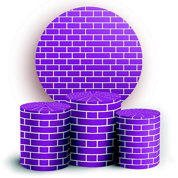 KIT Redondo e Trio - Tijolos - Sublimado 3D