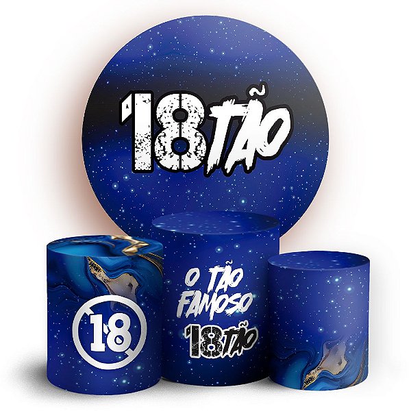 KIT Redondo e Trio - 18 Anos - Sublimado 3D