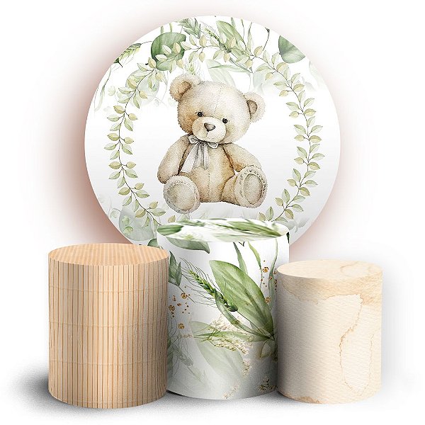 KIT Redondo e Trio - Ursinho - Sublimado 3D