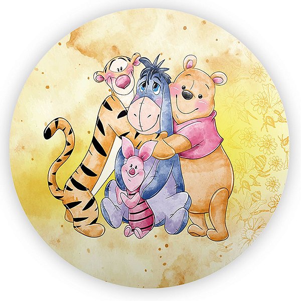 Mini Painel - Ursinho Pooh - Sublimado 3D