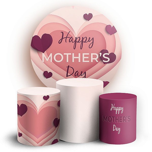 KIT Redondo e Trio - Mother's Day - Sublimado 3D