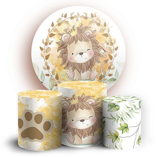 KIT Redondo e Trio - Leaozinho - Sublimado 3D