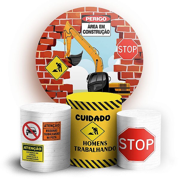 KIT Redondo e Trio - Construcao - Sublimado 3D