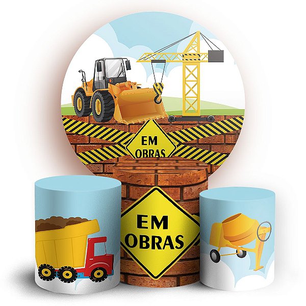 KIT Redondo e Trio - Construcao - Sublimado 3D