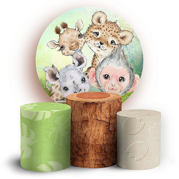 KIT Redondo e Trio - Safari - Sublimado 3D