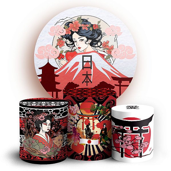 KIT Redondo e Trio - Japao - Sublimado 3D