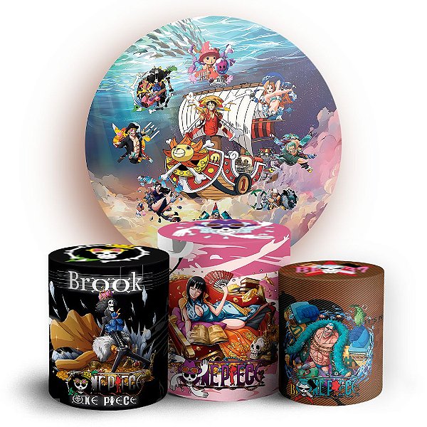 KIT Redondo e Trio - One Piece - Sublimado 3D
