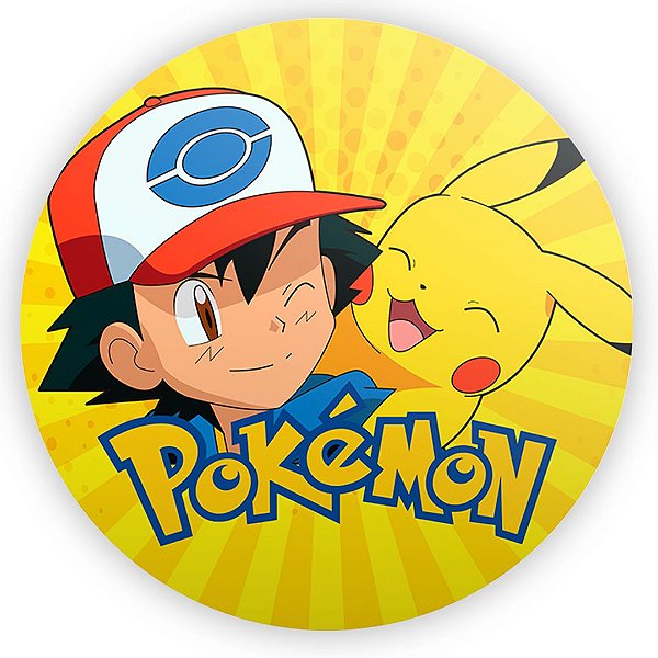 Painel Redondo - Pokemon - Sublimado 3D