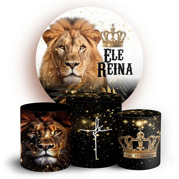 KIT Redondo e Trio - Jesus Leao De Juda - Sublimado 3D