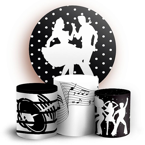 KIT Redondo e Trio - Anos 80 - Sublimado 3D