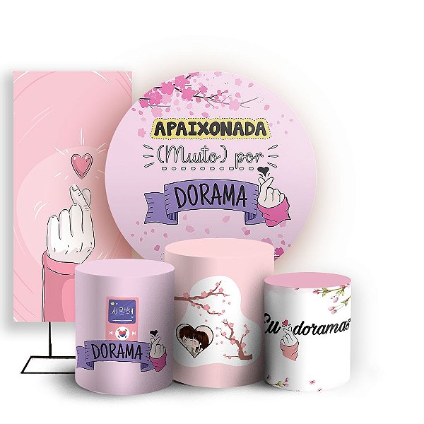 KIT Redondo Trio e Faixa - Dorama - Sublimado 3D