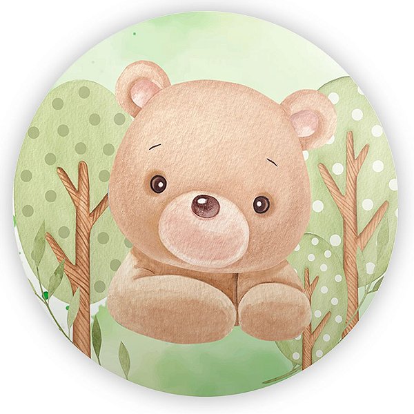 Mini Painel - Urso Verde - Sublimado 3D