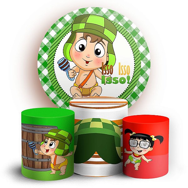 KIT Redondo e Trio - Chaves Baby - Sublimado 3D