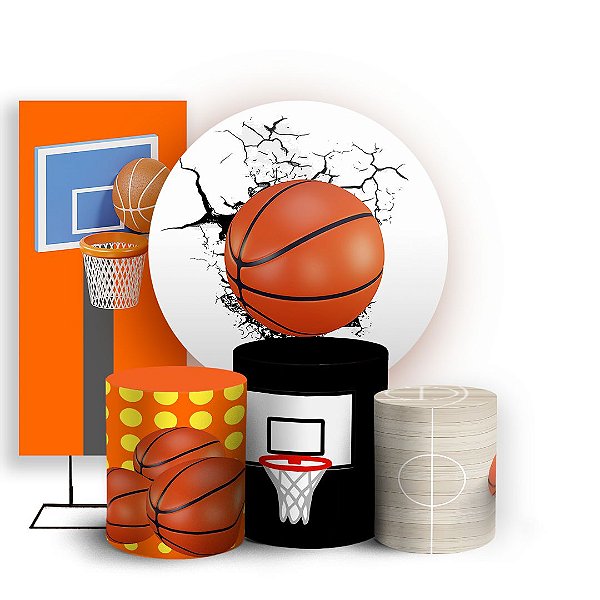 KIT Redondo Trio e Faixa - Basquete - Sublimado 3D