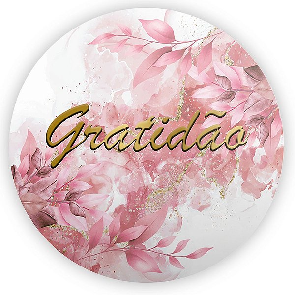 Painel Redondo - Gratidão - Sublimado 3D