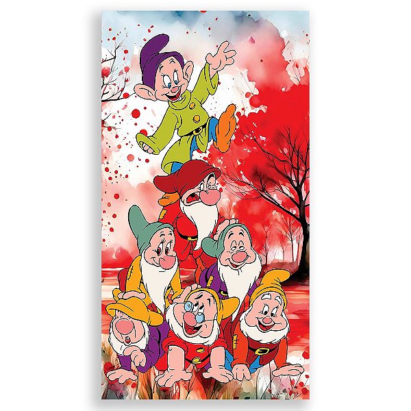 Faixa Lateral - Branca De Neve - Sublimado 3D