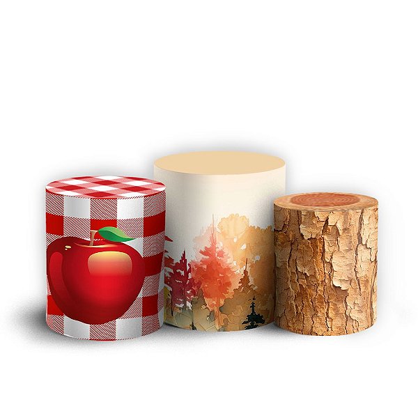 Capas Trio Cilindro Sublimado Vest Facil - Branca De Neve