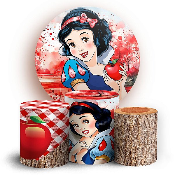 KIT Redondo e Trio - Branca De Neve - Sublimado 3D
